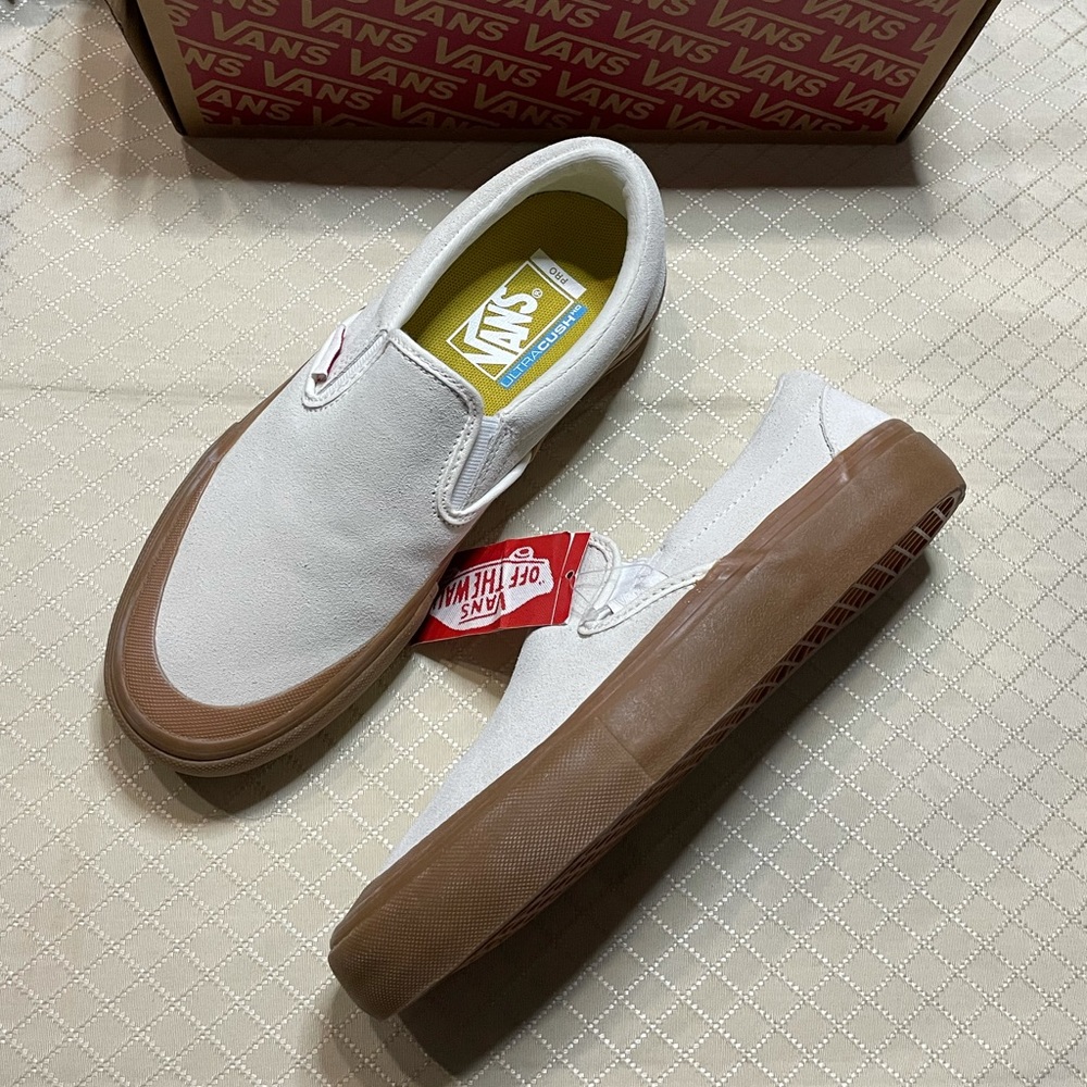 Vans Slip On Pro Marshmallow Gum